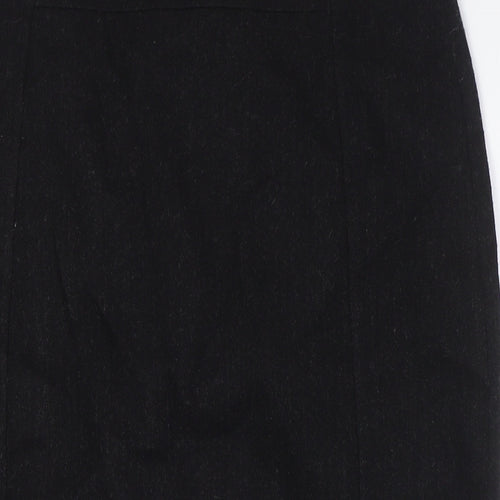 Great Plains Womens Grey Acetate A-Line Skirt Size 14 Zip