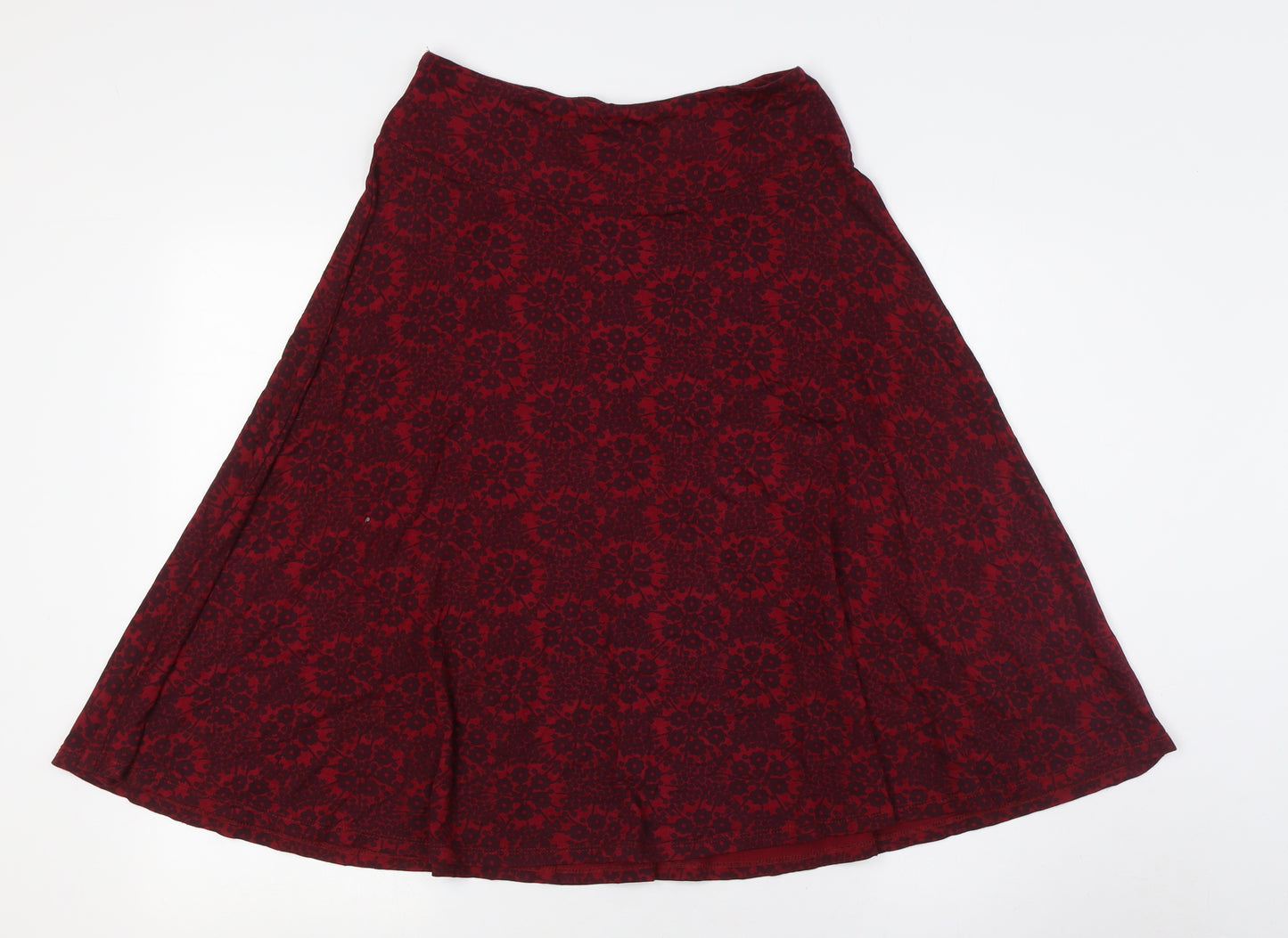 White Stuff Womens Red Floral Viscose A-Line Skirt Size 8