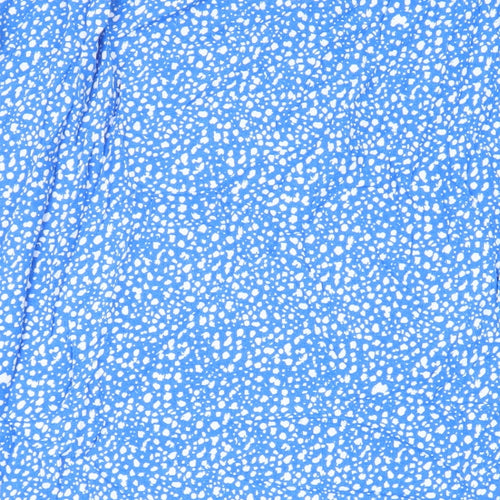 Marks and Spencer Womens Blue Animal Print Viscose A-Line Skirt Size 24 - Elasticated Waist
