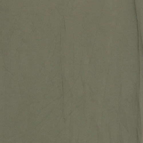 Hush Womens Green Cotton T-Shirt Dress Size M Boat Neck Pullover - Side Slit