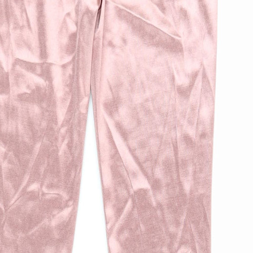 Vera & Lucy Womens Pink Polyester Capri Leggings Size M L29 in