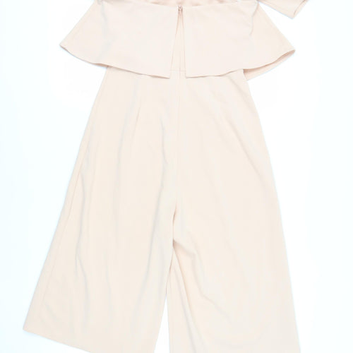 Missguided Womens Pink Polyester Jumpsuit One-Piece Size 10 L20 in