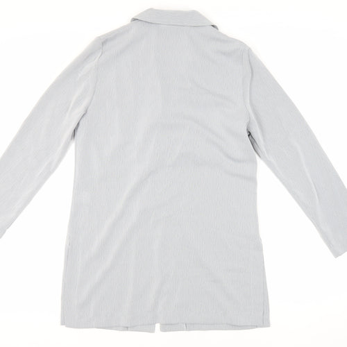 First Avenue Womens Grey Jacket Blazer Size 12 Button - Unlined