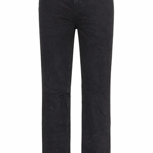 Marks and Spencer Womens Black Cotton Straight Jeans Size 6 L31 in Regular Zip