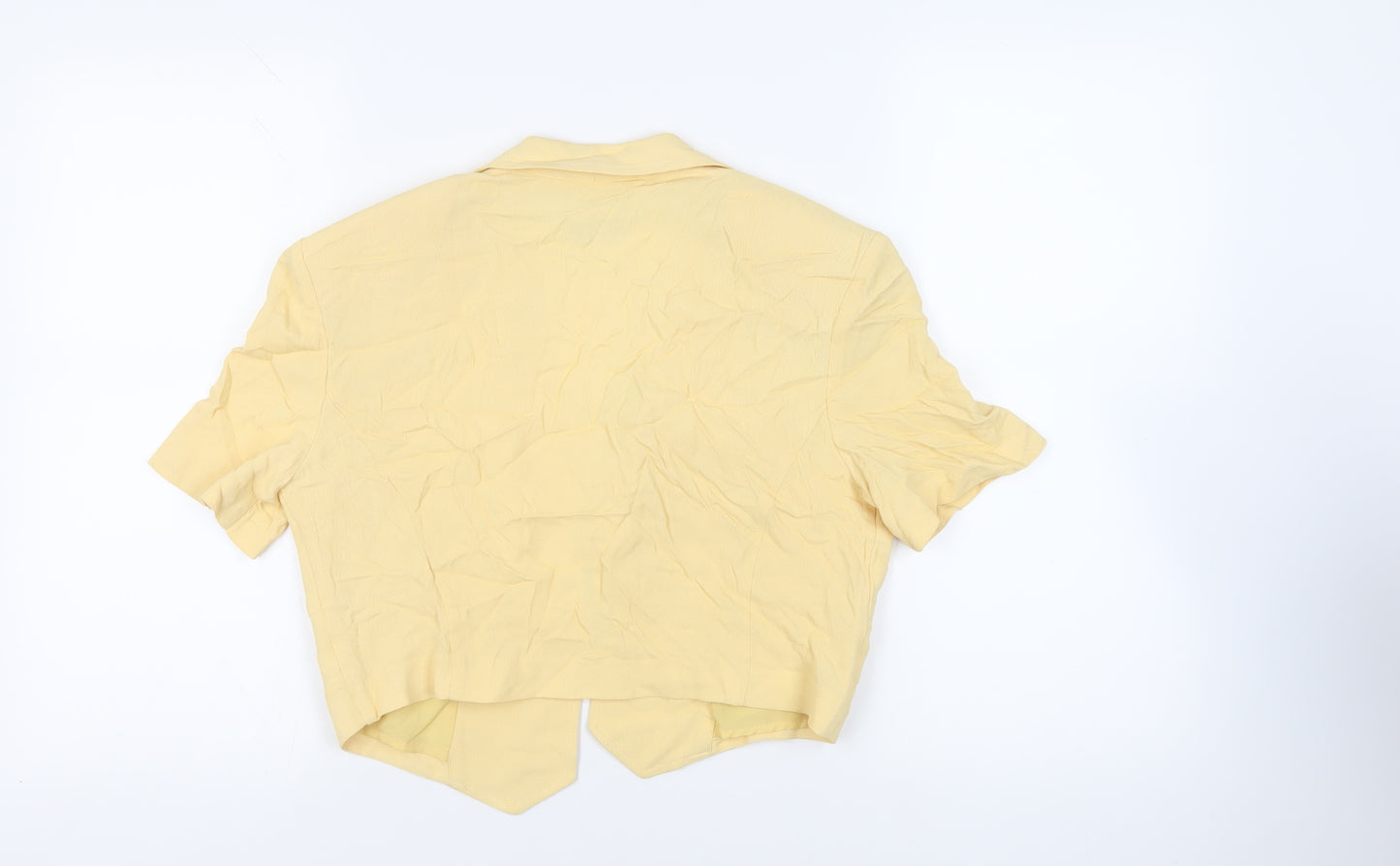 Joseph Ribkoff Womens Yellow Jacket Blazer Size 14 - Vintage Open