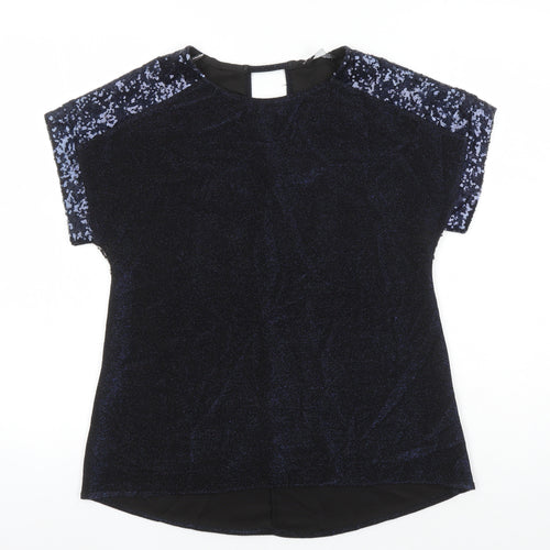 Dorothy Perkins Womens Multicoloured Polyester Tunic Blouse Size 10 Round Neck
