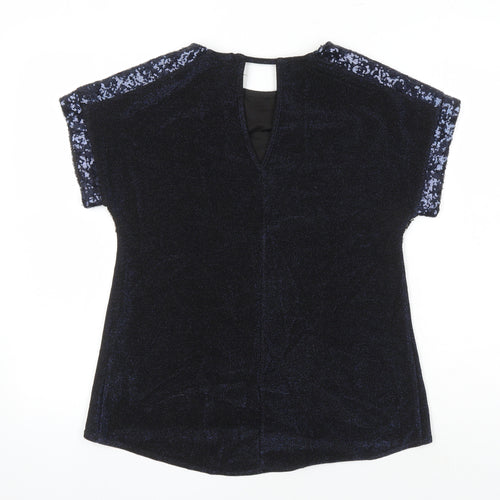 Dorothy Perkins Womens Multicoloured Polyester Tunic Blouse Size 10 Round Neck
