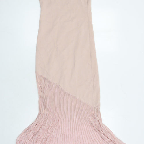Zara Womens Pink Viscose Mermaid Size M Boat Neck