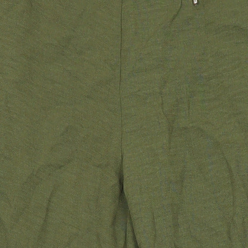 Dorothy Perkins Womens Green Polyester Cargo Trousers Size 8 L22 in Regular