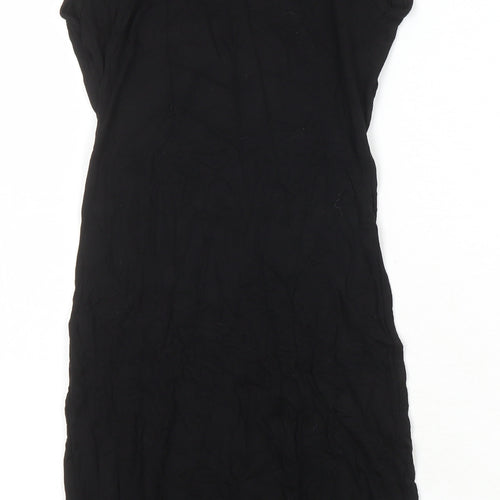 Boohoo Womens Black Polyester Pencil Dress Size 6 Mock Neck