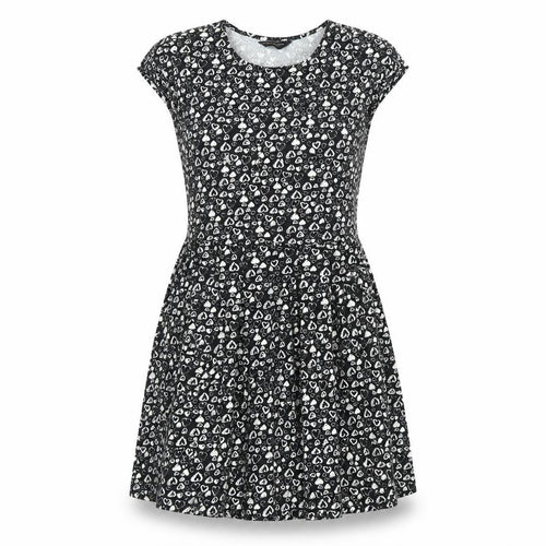Dorothy Perkins Womens Multicoloured Geometric Cotton A-Line Size 8 Round Neck