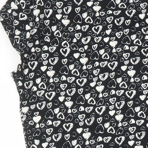 Dorothy Perkins Womens Multicoloured Geometric Cotton A-Line Size 8 Round Neck