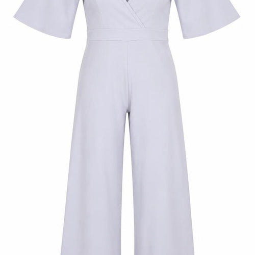 Boohoo Womens Purple Ikat Polyester Jumpsuit One-Piece Size 4 L27 in