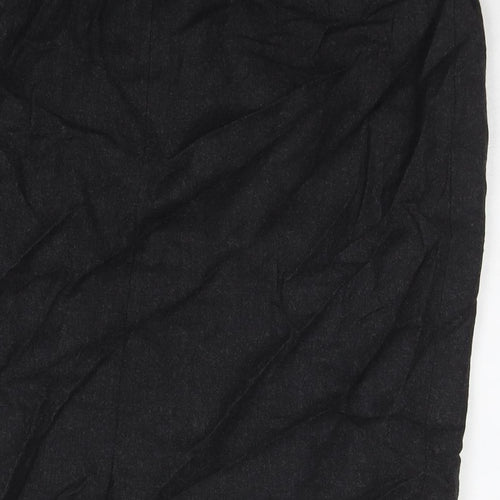 ESCADA Womens Grey Wool A-Line Skirt Size 14 Zip