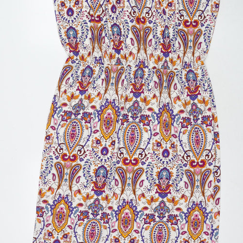 South Womens Multicoloured Paisley Polyester Maxi Size 18 Round Neck Pullover