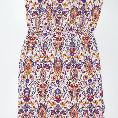South Womens Multicoloured Paisley Polyester Maxi Size 18 Round Neck Pullover