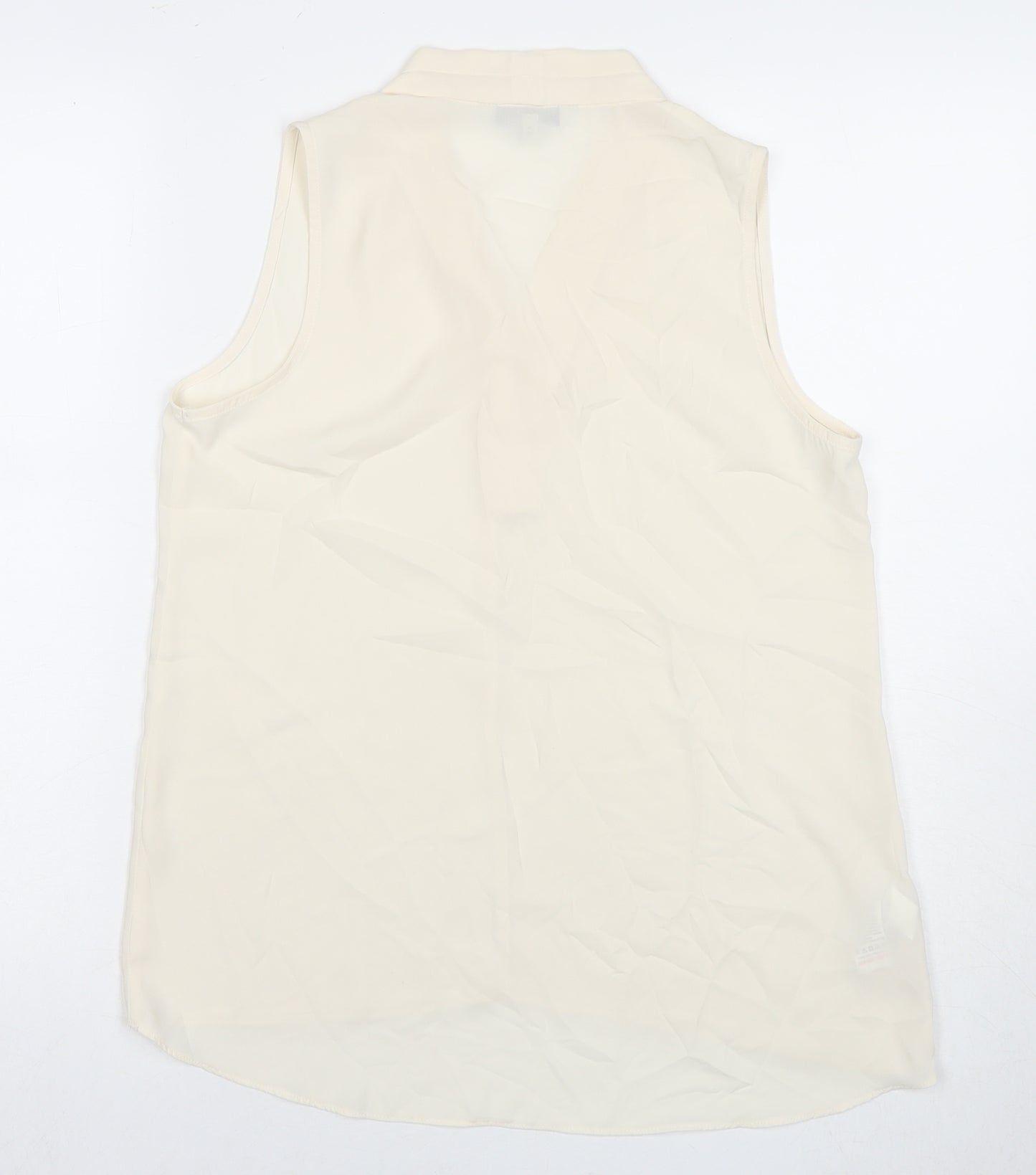 NEXT Womens White Polyester Basic Tank Size 10 V-Neck