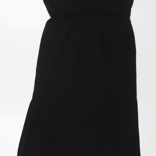 Divided by H&M Womens Black Polyester Maxi Size S V-Neck Pullover