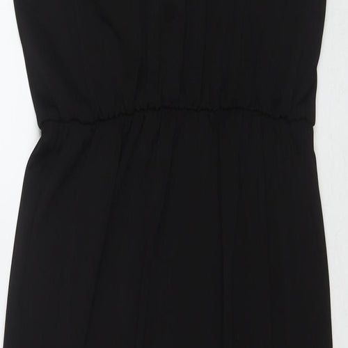 Divided by H&M Womens Black Polyester Maxi Size S V-Neck Pullover