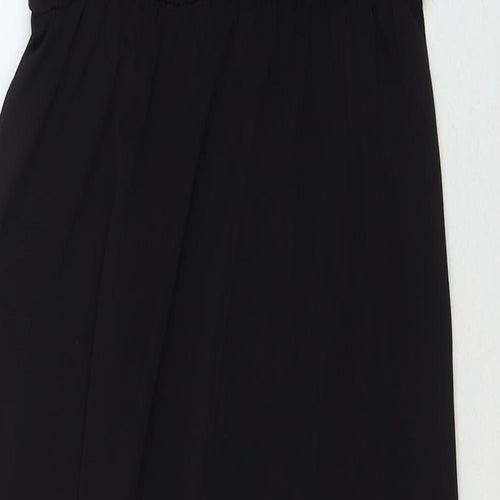 Divided by H&M Womens Black Polyester Maxi Size S V-Neck Pullover