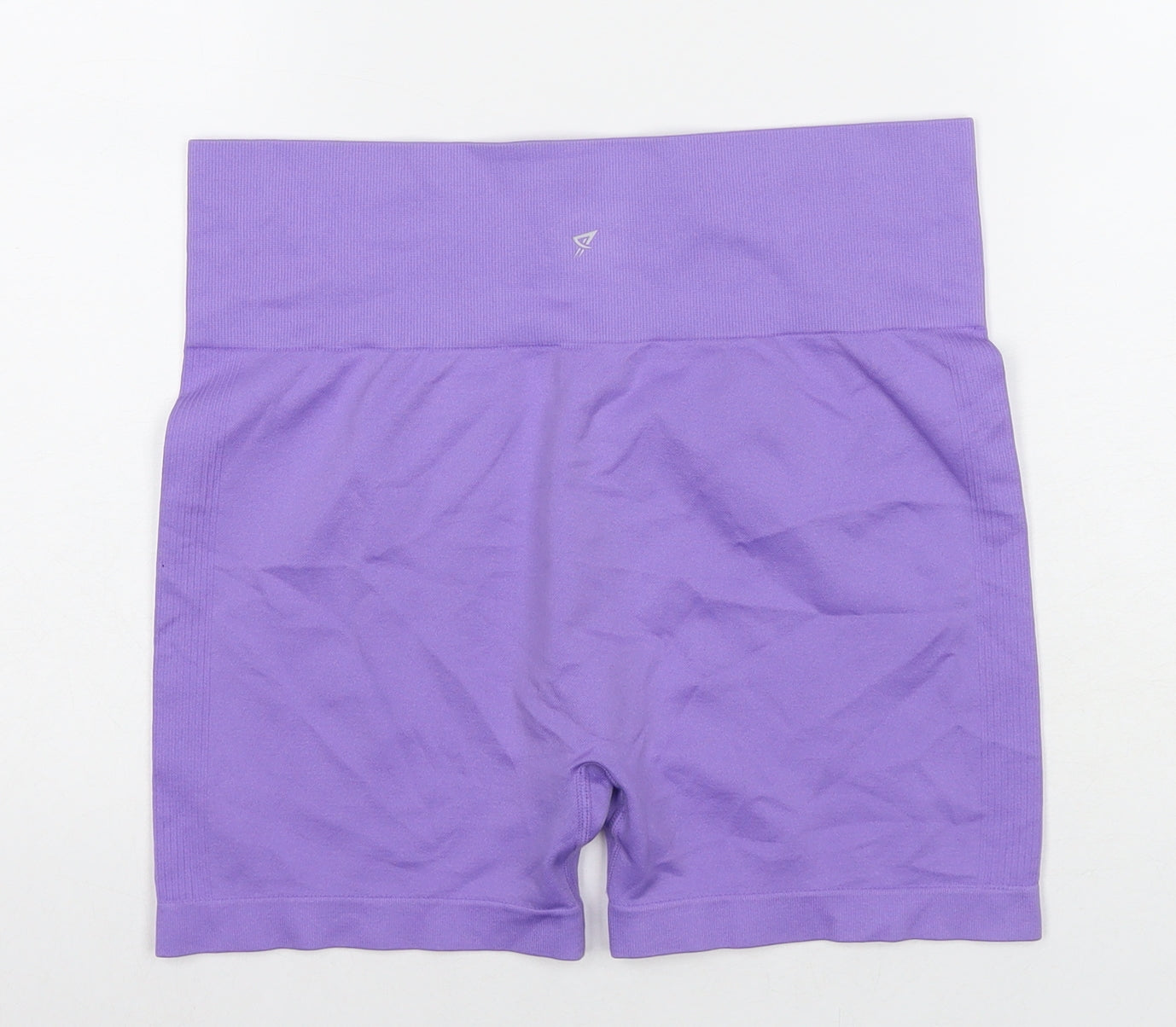 Workout Womens Purple Polyester Compression Shorts Size 14 L3 in Regular - Size 14-16