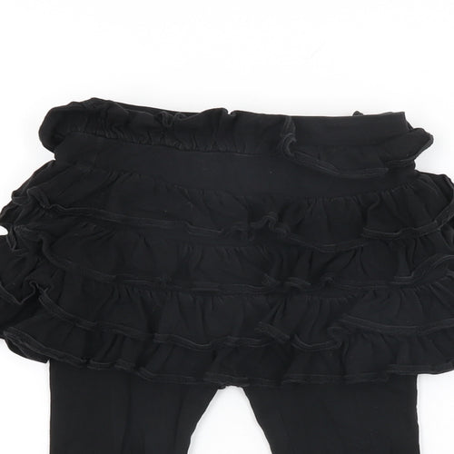 Gap Girls Black Cotton Pedal Pusher Trousers Size 3 Years Regular Pullover