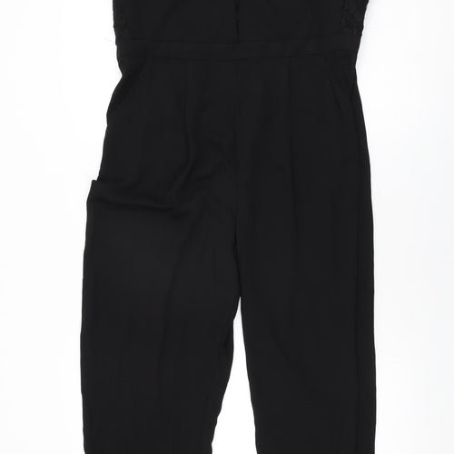 New Look Womens Black Polyester Jumpsuit One-Piece Size 18 L29 in Zip