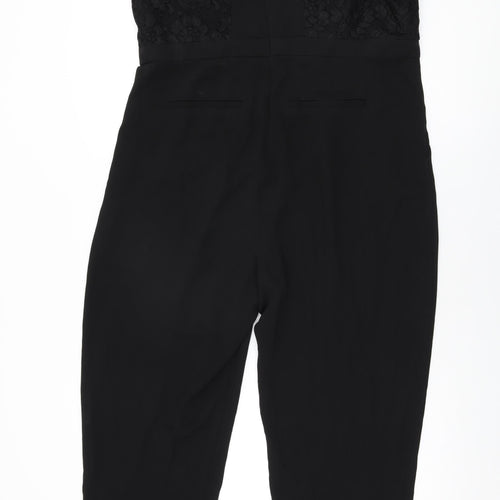 New Look Womens Black Polyester Jumpsuit One-Piece Size 18 L29 in Zip