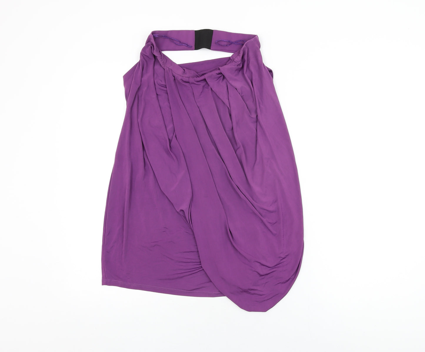 ASOS Womens Purple Polyester Basic T-Shirt Size 10 Halter