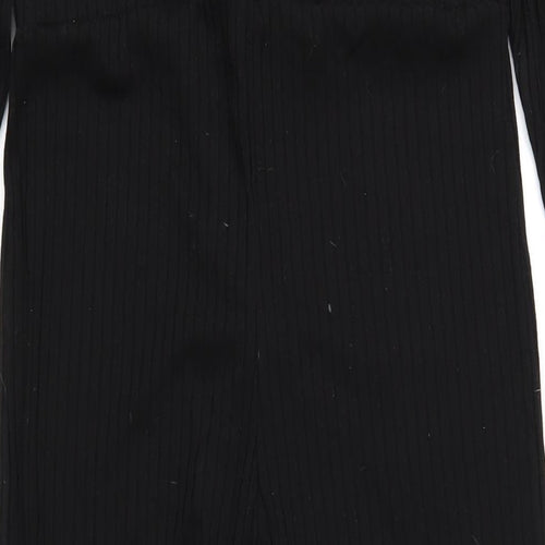 Boohoo Womens Black Polyester Jumpsuit One-Piece Size 10 L31 in Zip