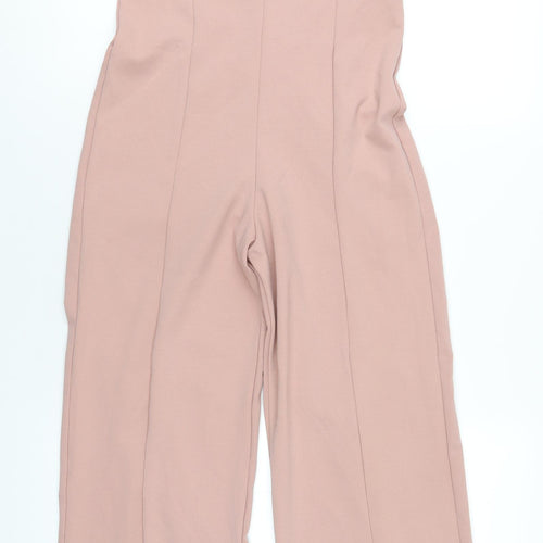 Boohoo Womens Pink Polyester Jumpsuit One-Piece Size 12 L31 in Pullover