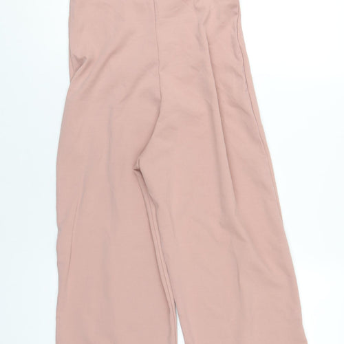 Boohoo Womens Pink Polyester Jumpsuit One-Piece Size 12 L31 in Pullover