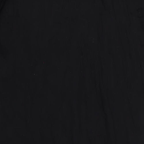 ASOS Womens Black Cotton Maxi Size 8 Round Neck Pullover