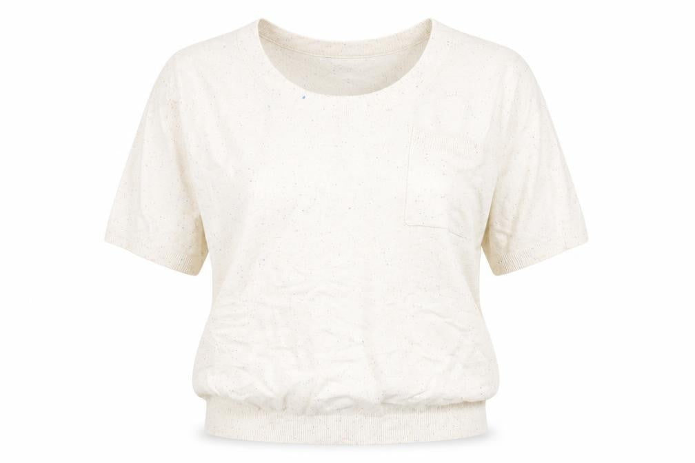Front view of Next women’s ivory round neck viscose jumper, size S