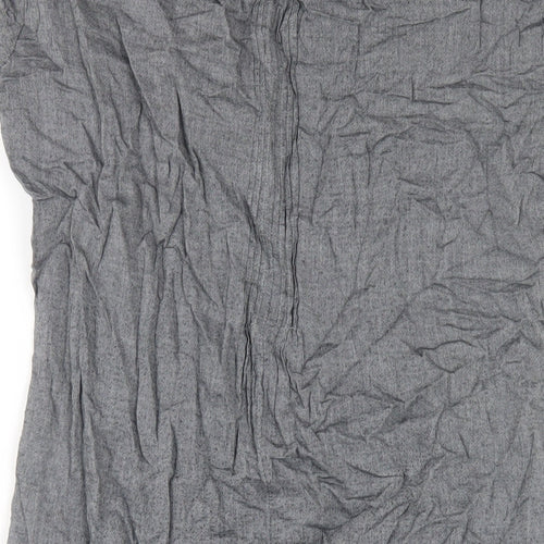 Sandwich Womens Grey Cotton A-Line Size 8 V-Neck Pullover