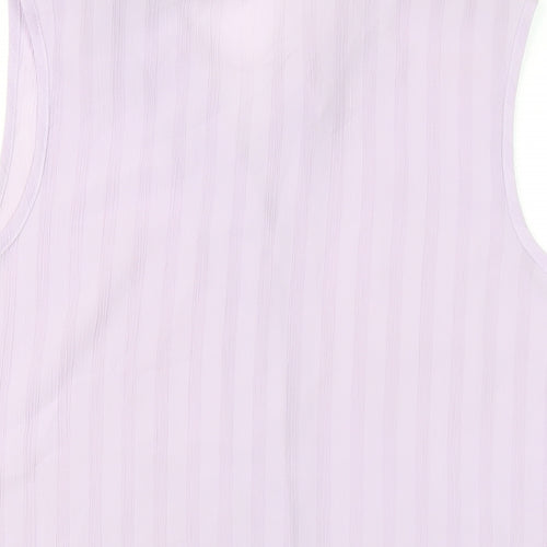 Bonmarché Womens Purple Polyester Basic Button-Up Size 14 Collared