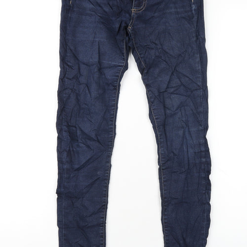 Gap Womens Blue Cotton Skinny Jeans Size S L31 in Regular Zip