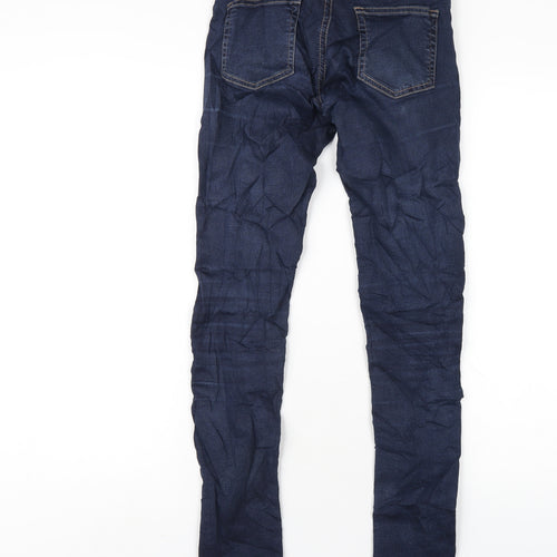 Gap Womens Blue Cotton Skinny Jeans Size S L31 in Regular Zip