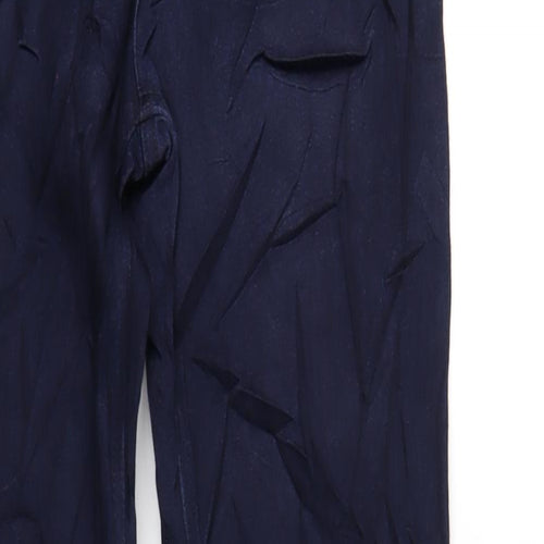 Marks and Spencer Womens Blue Cotton Skinny Jeans Size 12 L32 in Regular Zip