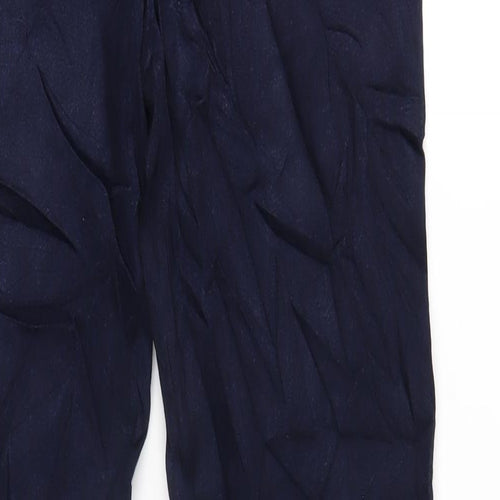 Marks and Spencer Womens Blue Cotton Skinny Jeans Size 12 L32 in Regular Zip