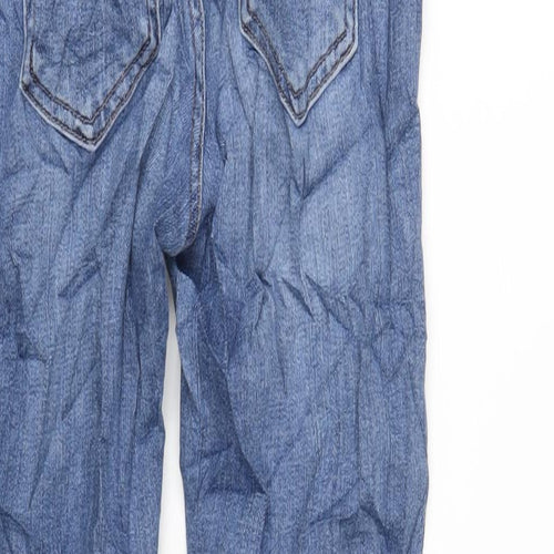Marks and Spencer Womens Blue Cotton Skinny Jeans Size 8 L29 in Regular