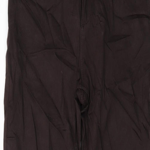 Benchmark Womens Brown Cotton Straight Jeans Size 10 L28 in Regular Button