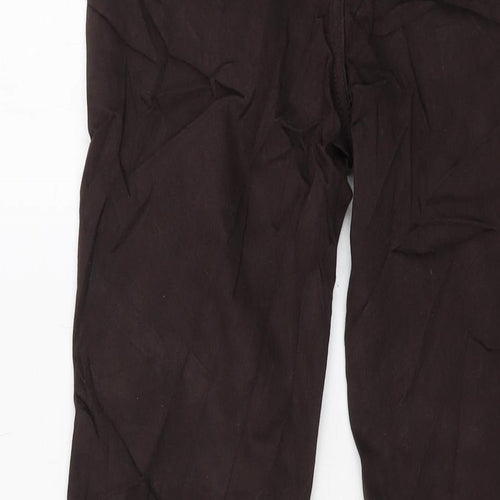 Benchmark Womens Brown Cotton Straight Jeans Size 10 L28 in Regular Button