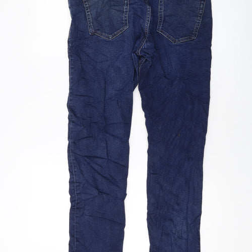 NEXT Mens Blue Cotton Straight Jeans Size 33 in L30 in Regular Button