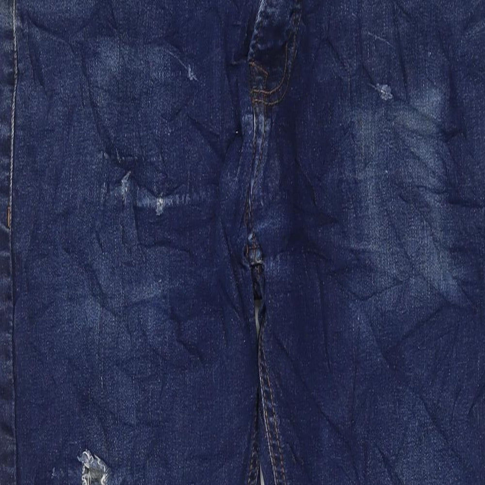 NEXT Mens Blue Cotton Straight Jeans Size 33 in L30 in Regular Button