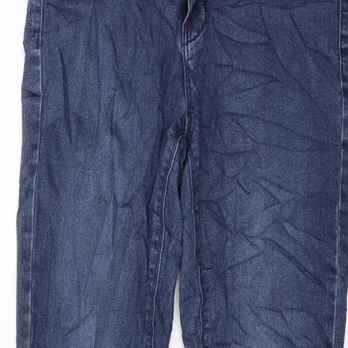 VERO MODA Womens Blue Cotton Skinny Jeans Size 28 in L29 in Regular Button