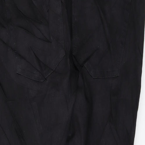 Topshop Womens Black Cotton Skinny Jeans Size 34 in L27 in Regular Button
