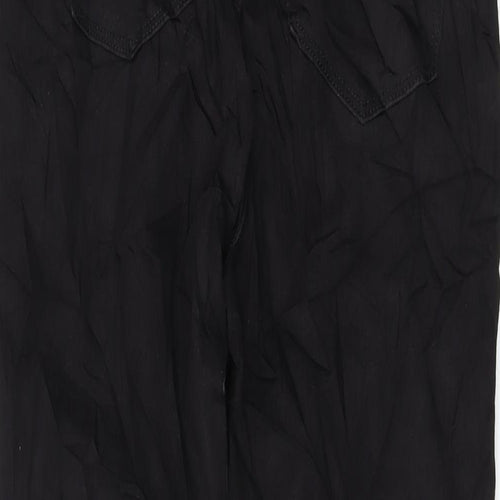 Marks and Spencer Womens Black Cotton Skinny Jeans Size 12 L28 in Regular Button
