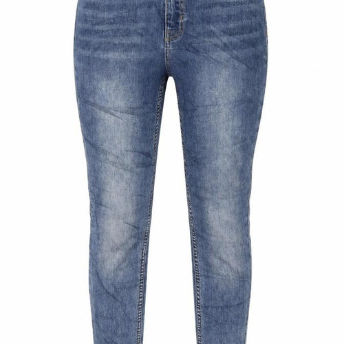 H&M Womens Blue Cotton Skinny Jeans Size 12 L29 in Regular Button
