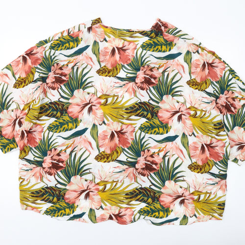NEXT Womens Multicoloured Floral Viscose Cover Up Size M
